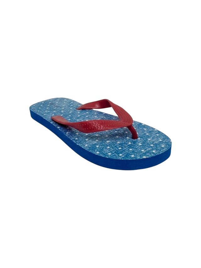 Image for Women's Printed Slipper,Red/Blue