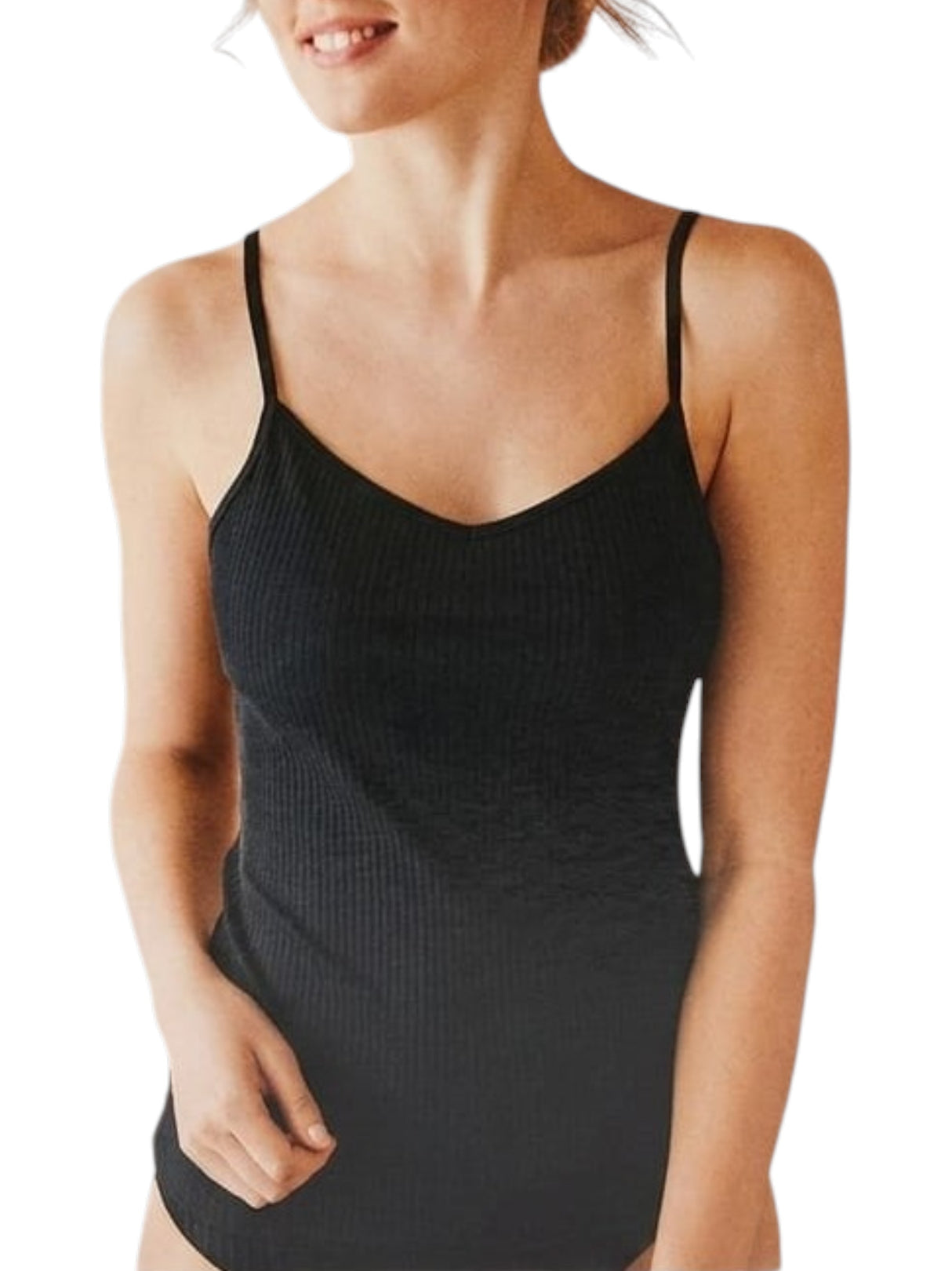 Image for Women's Ribbed Under Top,Black