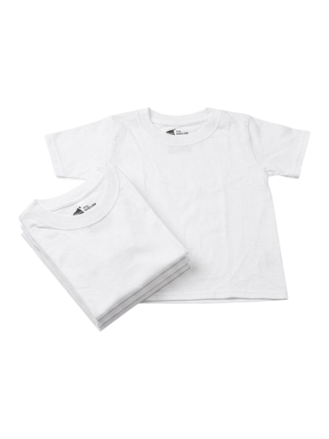 Image for Kids Boy's Plain T-Shirt Set 5 Pieces,White