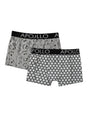 Image for Men's Printed Boxer Set 2Pieces,Black