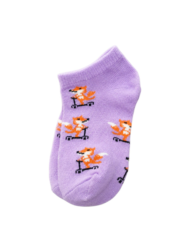 Image for Kids Girl's Printed Knitted Socks,Purple