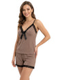 Image for Women's Lace Sleepwear Set,Brown