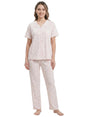 Image for Women's Printed Pajama Set,Light Pink