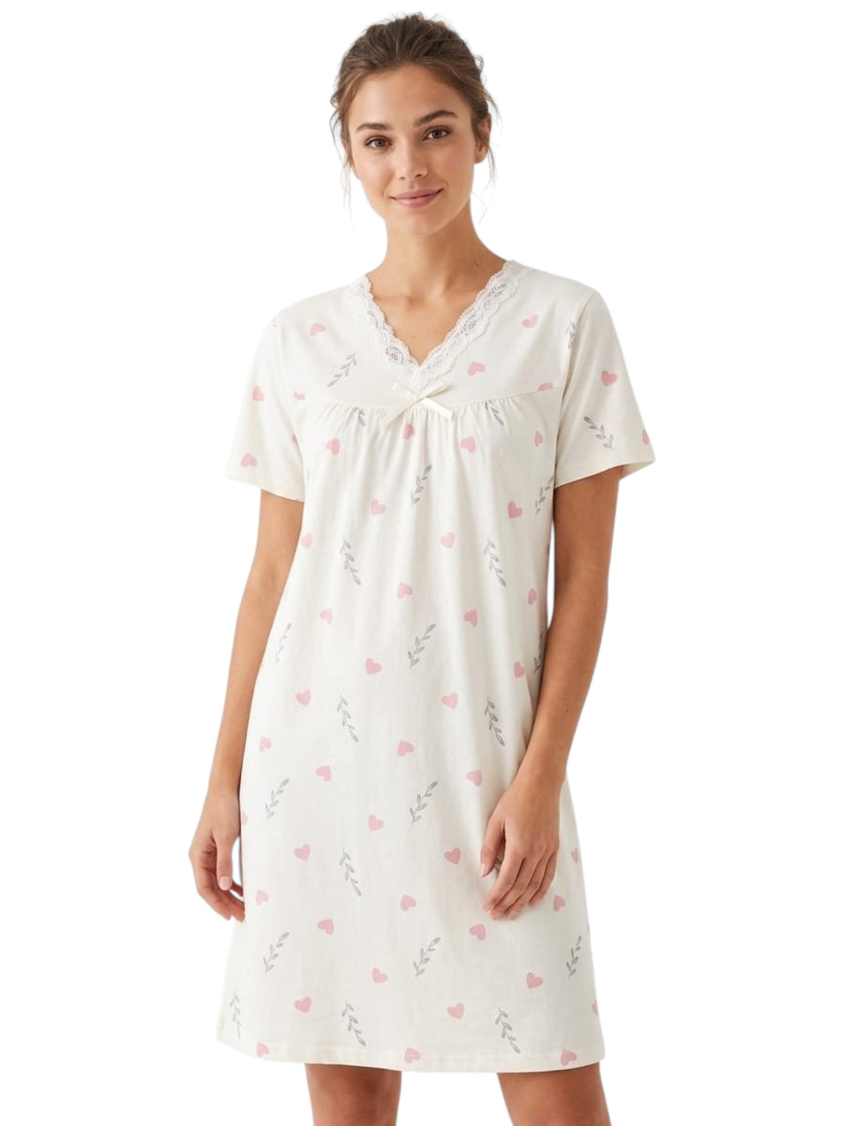 Image for Women's Printed Sleepwear Robe,Light Beige