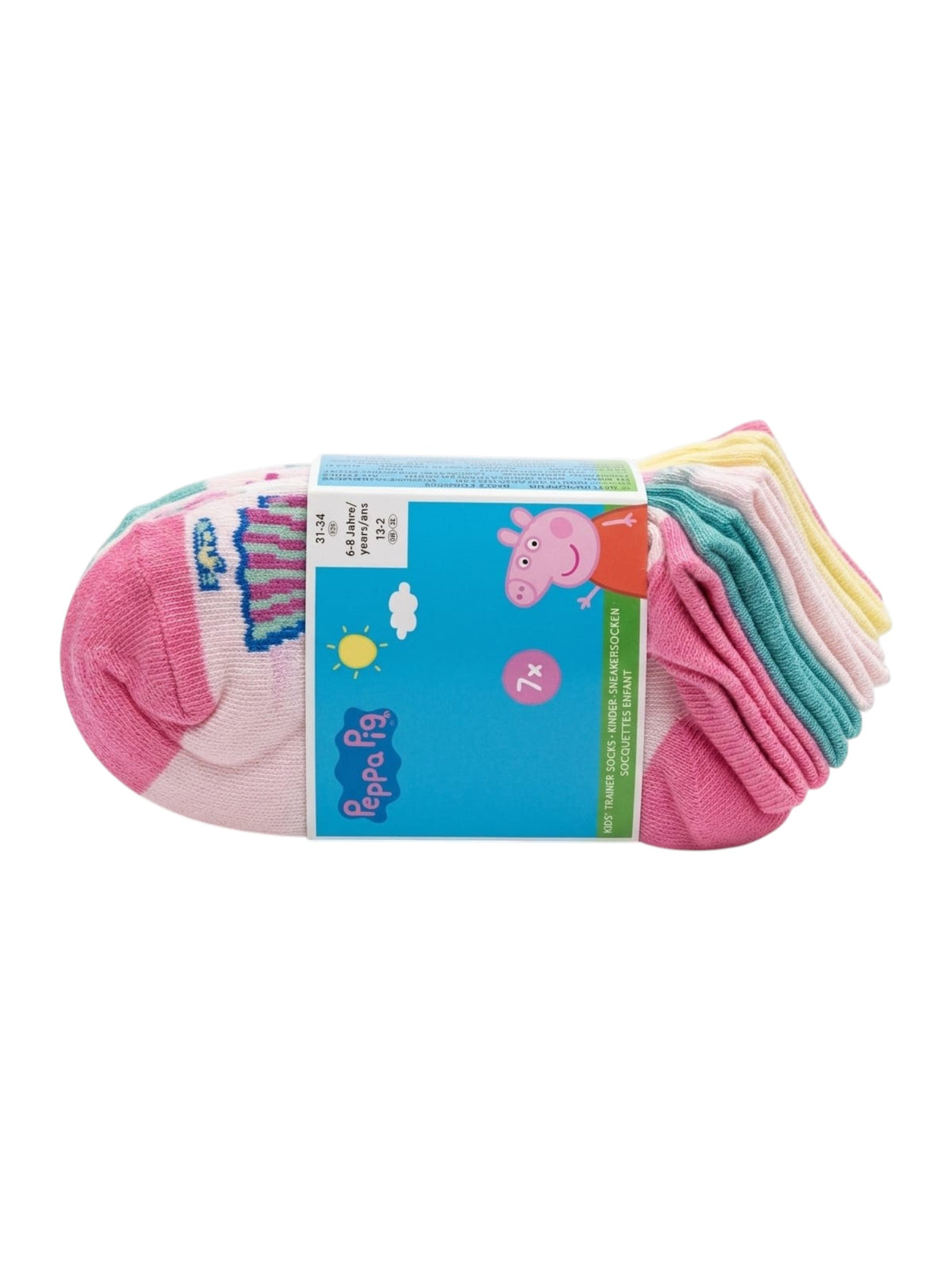 Image for Kids Girl's Printed Socks Set 7 Pieces,Multi