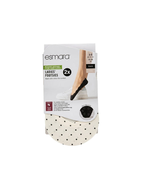 Image for Women's Dotted Low Cut Socks Set 2Pieces,Multi