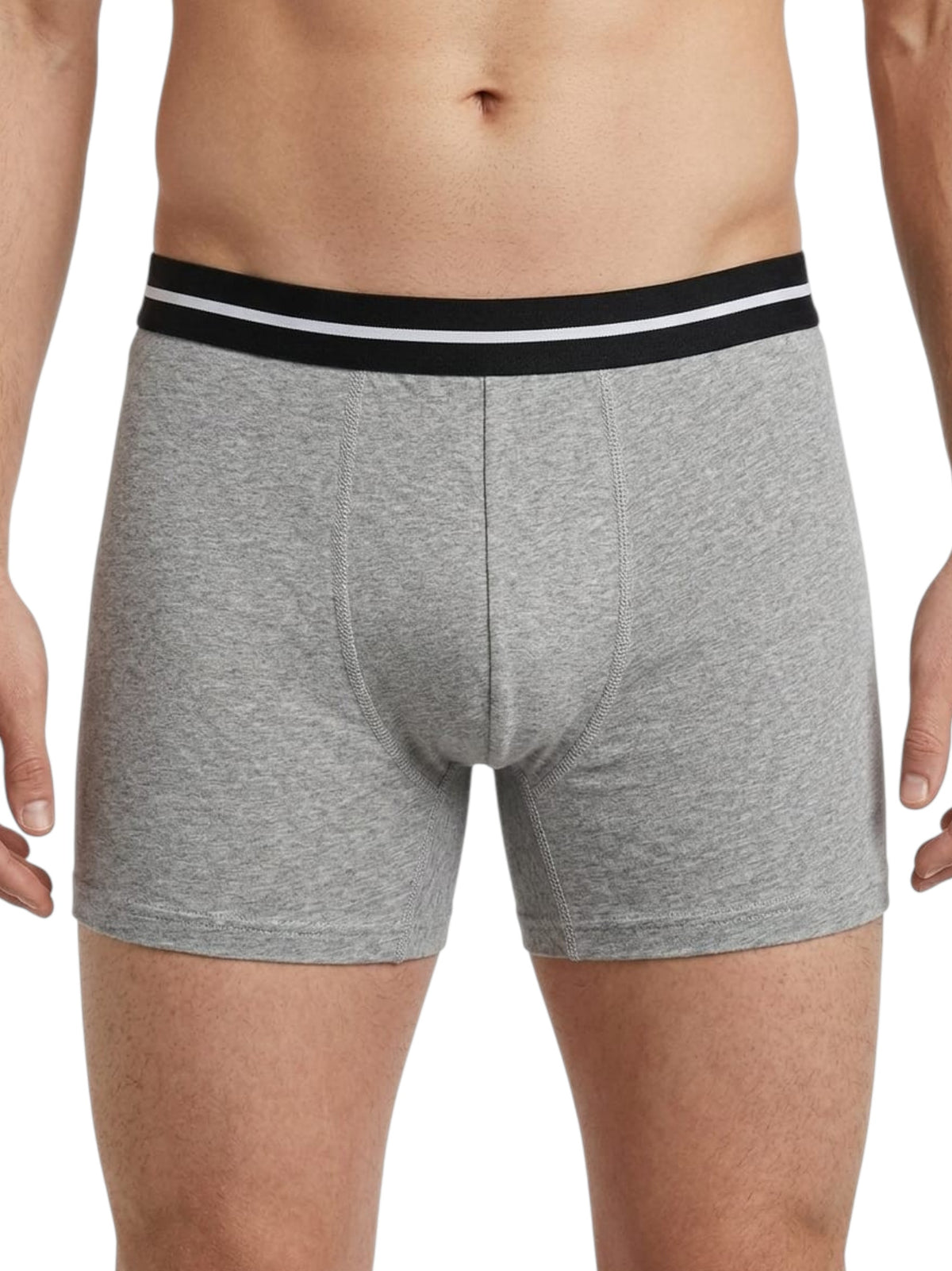 Image for Men's Heather Boxer,Grey