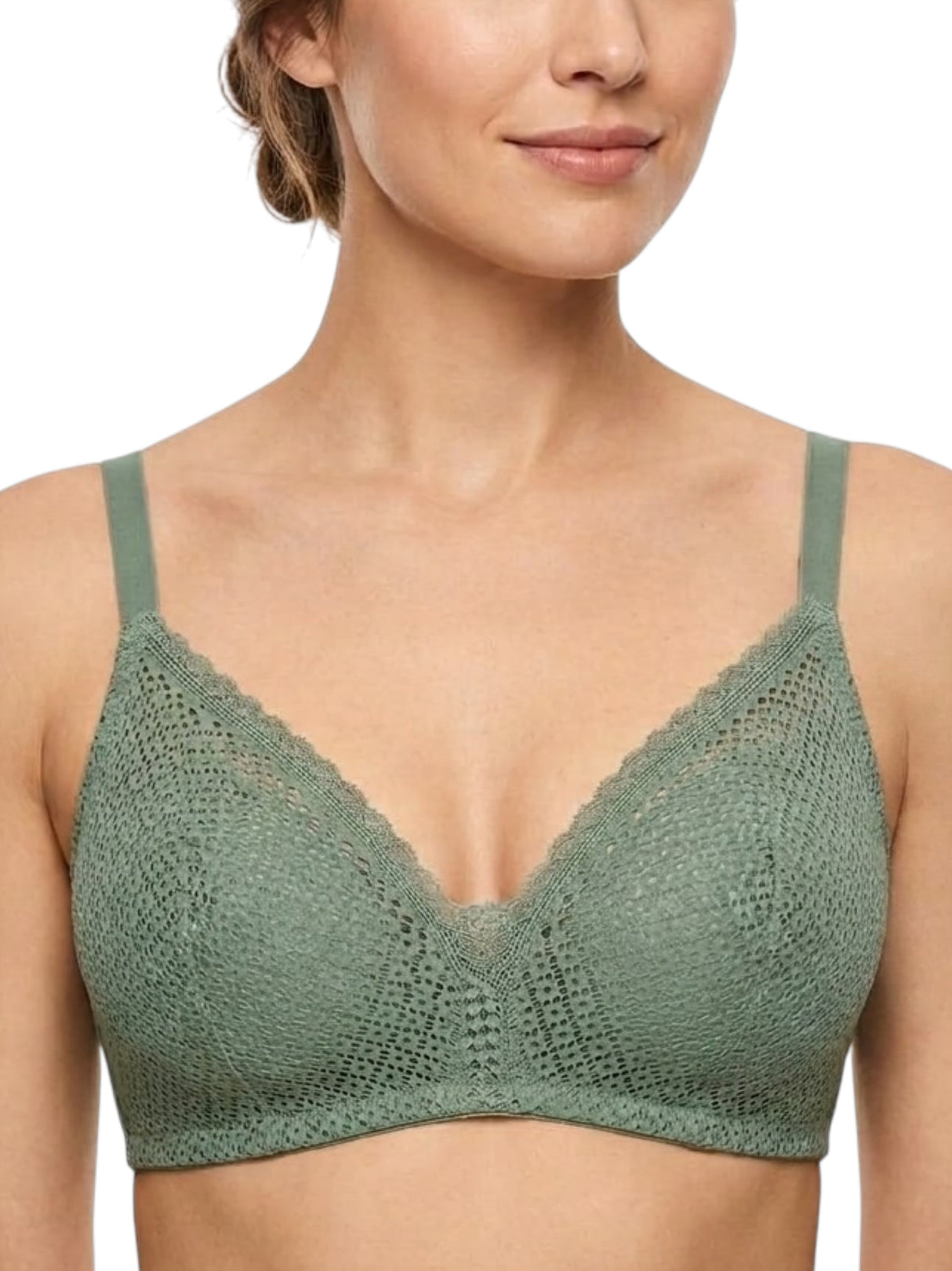 Image for Women's Lace Bra,Olive