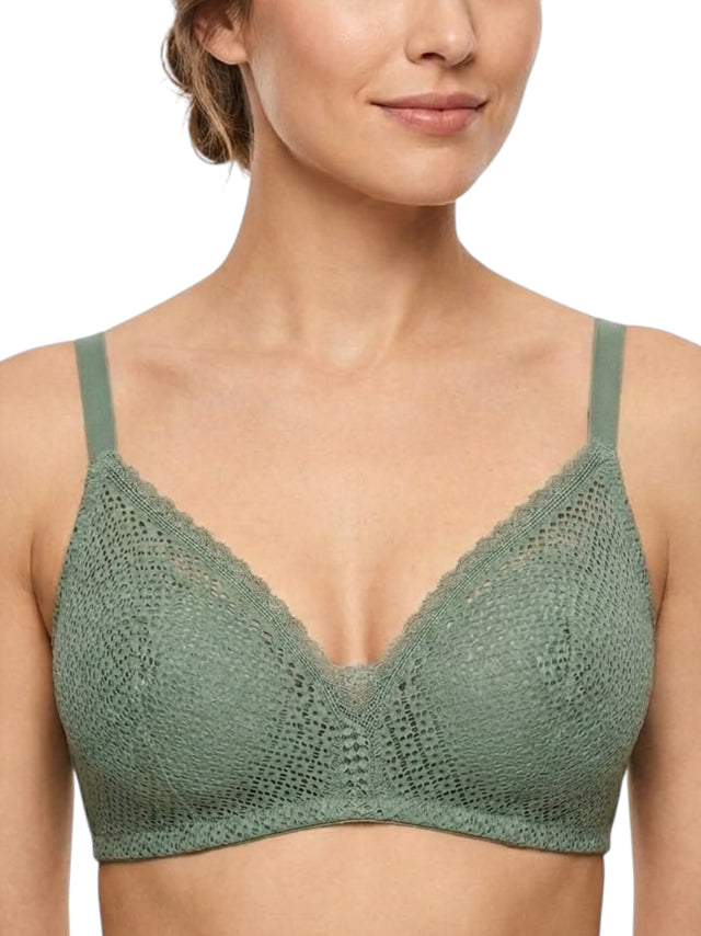 Image for Women's Lace Bra,Olive