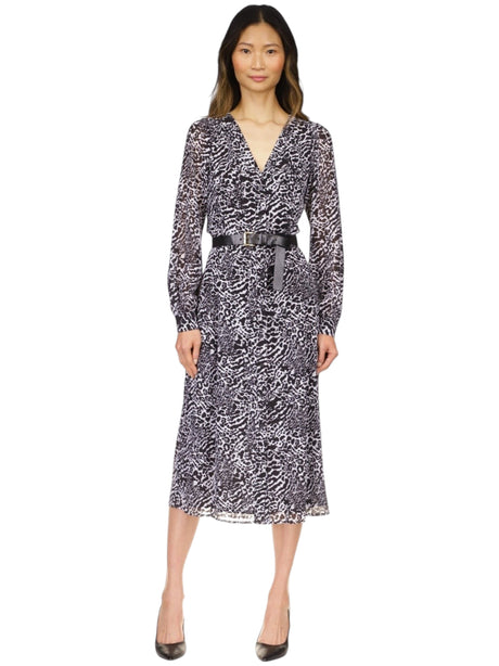 Image for Women's Printed Dress,White/Black