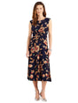 Image for Women's Printed Dress,Navy