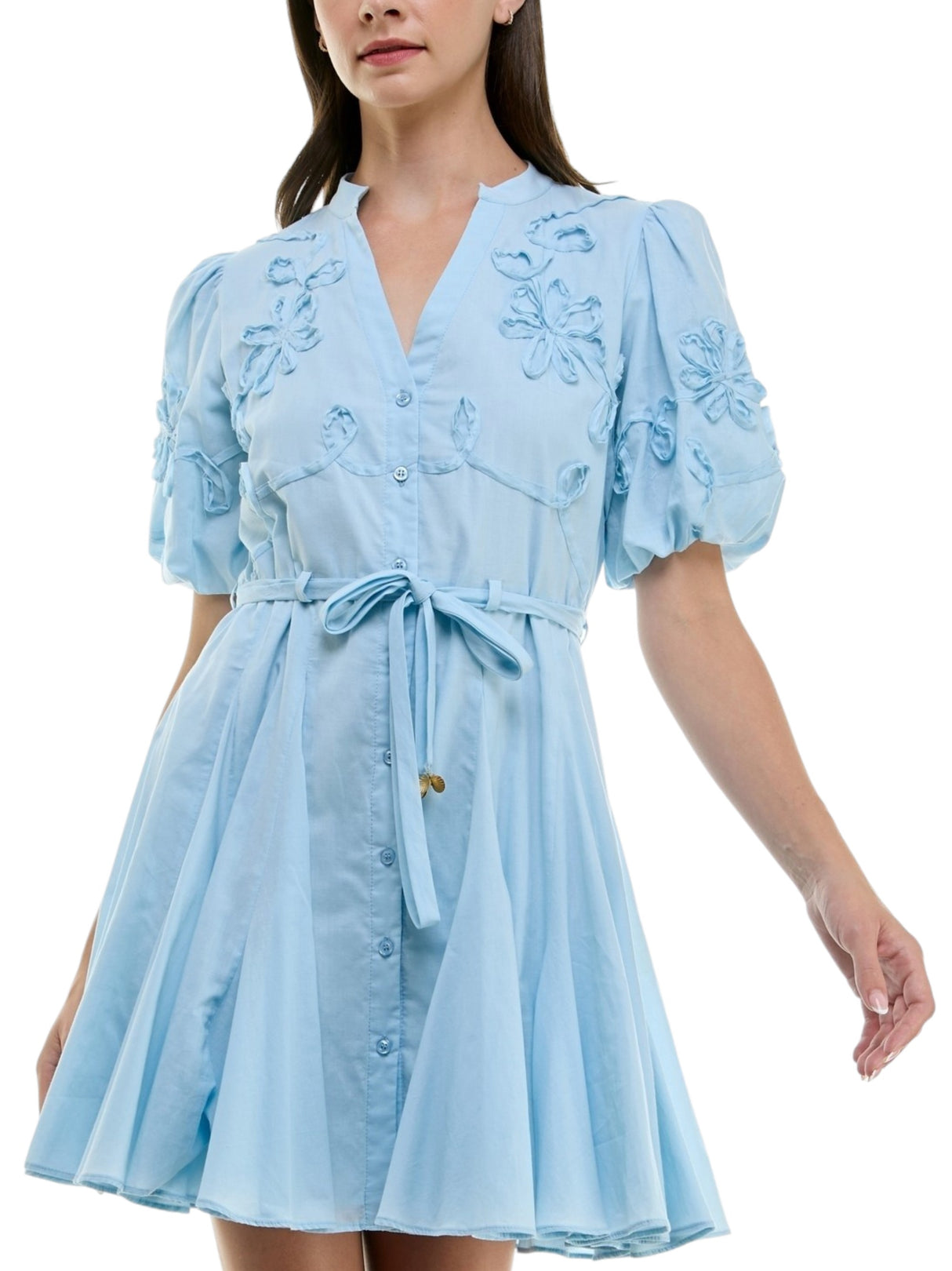 Image for Women's Textured Dress,Light Blue