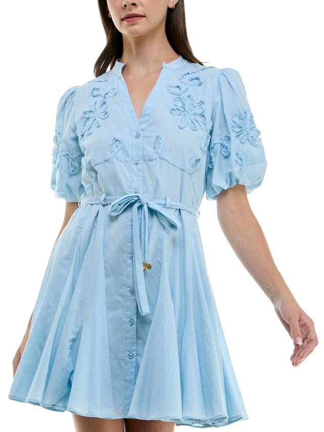 Image for Women's Textured Dress,Light Blue