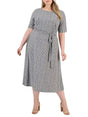 Image for Women's Dotted Dress,Grey