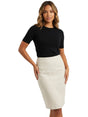 Image for Women's Textured Heather Skirt,Stone Beige