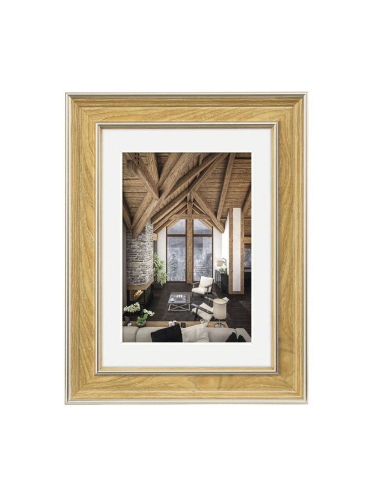 Image for Rustic Oak Plastic Frame