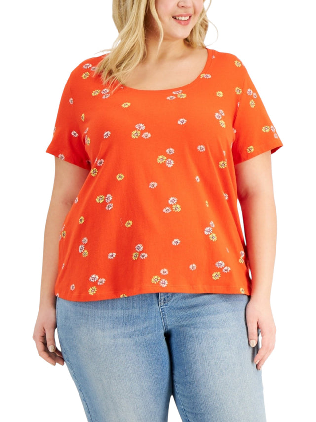 Image for Women's Floral Printed Top,Red