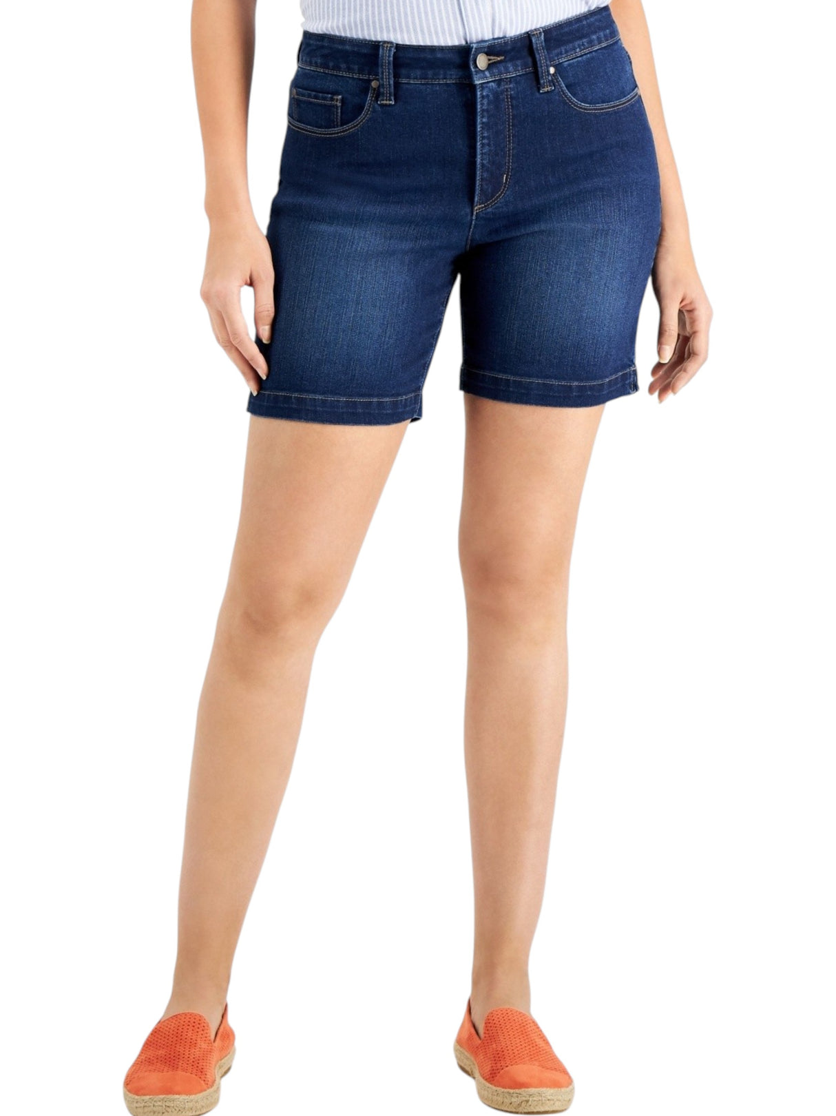 Image for Women's Washed Jeans Short,Navy