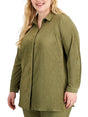 Image for Women's Textured Chemise,Olive