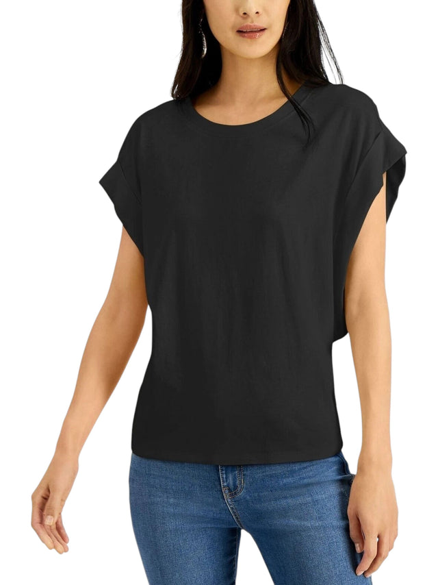 Image for Women's Plain Solid Top,Black