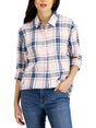 Image for Women's Plaid Chemise,Pink/Navy