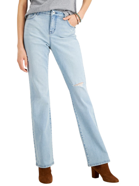 Image for Women's Ripped Jeans,Light Blue