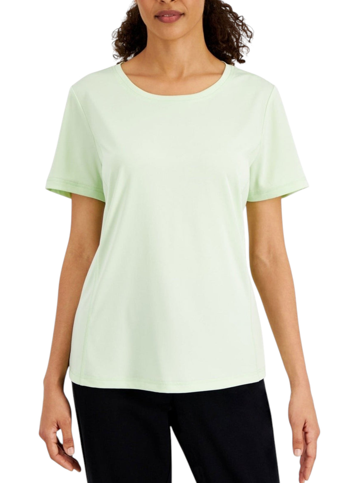 Image for Women's Plain Solid Sport Top,Light Mint Green