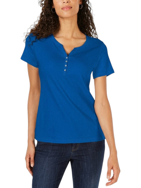 Image for Women's Plain Solid Top,Blue