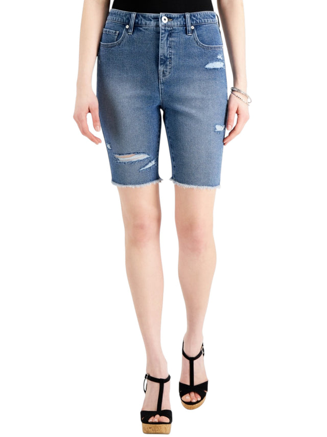 Image for Women's Ripped Jeans Short,Blue