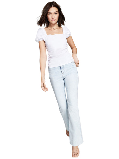 Image for Women's Plain Solid Top,White