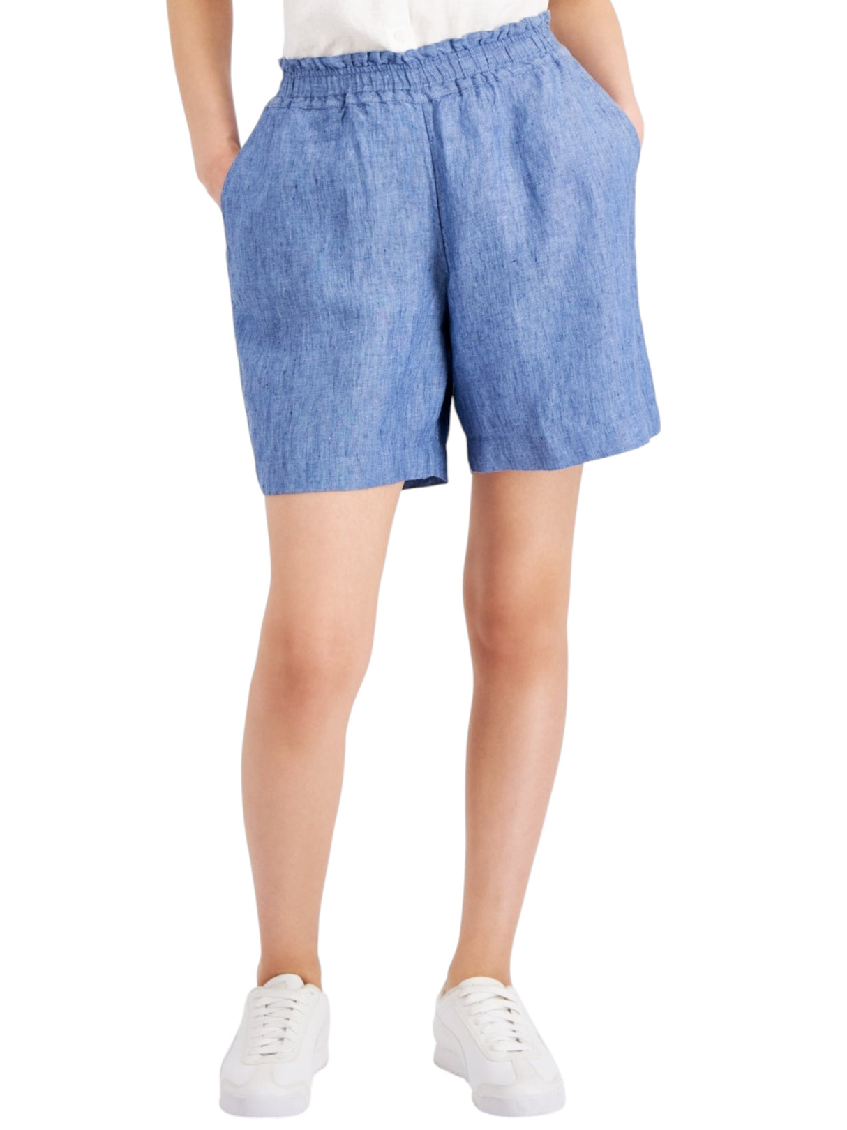 Image for Women's Plain Solid Short,Dusty Blue