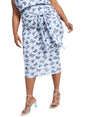 Image for Women's Butterfly Printed Skirt,Light Blue