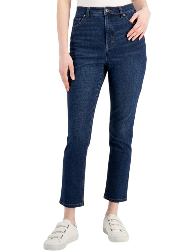 Image for Women's Plain Solid Jeans,Blue