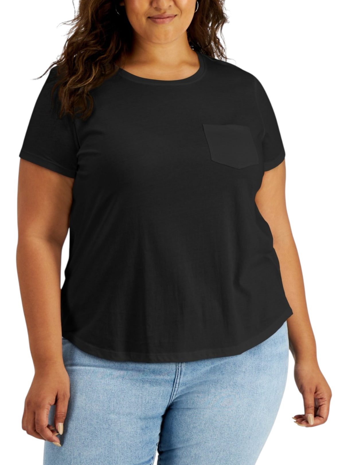 Image for Women's Plain Solid Top,Black