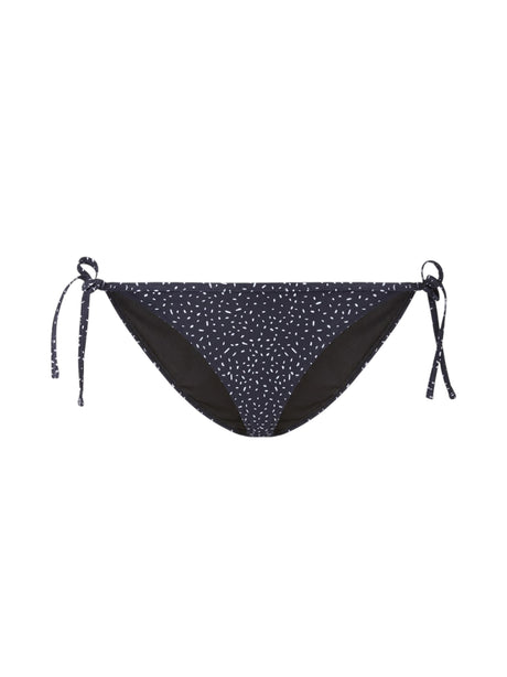 Image for Women's Side-Tie Floral Printed Bikini Bottom,Black