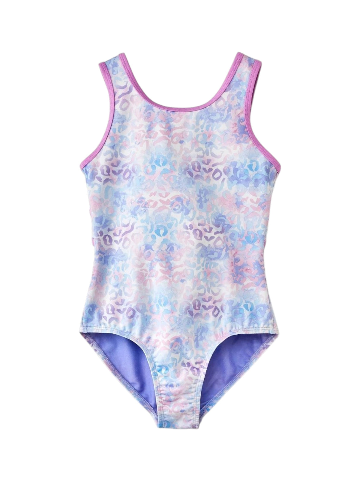 Image for Kids Girl's Printed One Piece Swimsuit,Light Purple