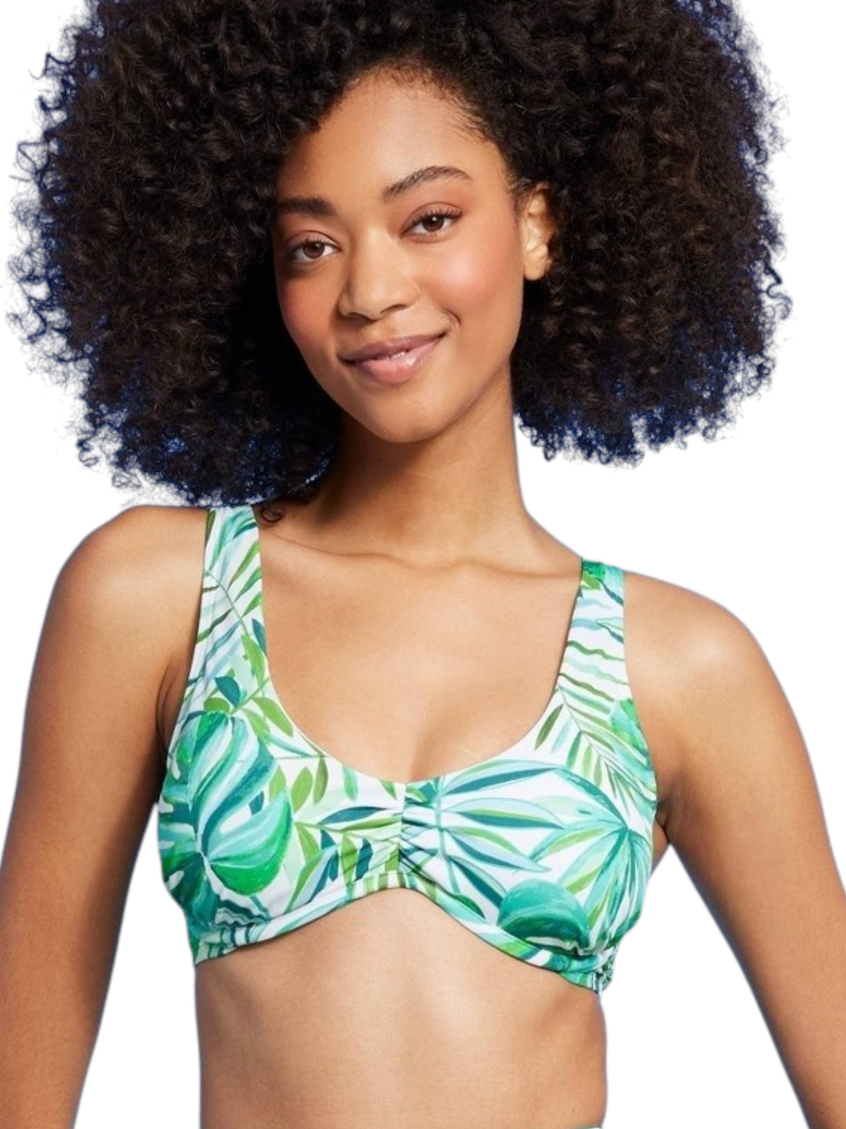 Image for Women's Printed Bikini Top,Green