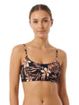 Image for Women's Pritned One Pices Bikini Top,Black