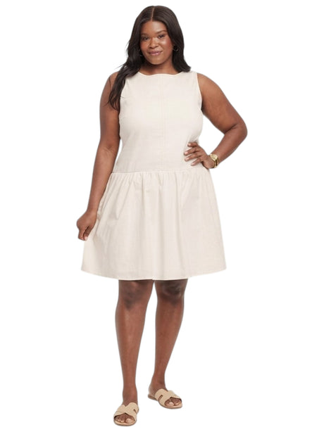 Image for Women's Plain Dress,Off White