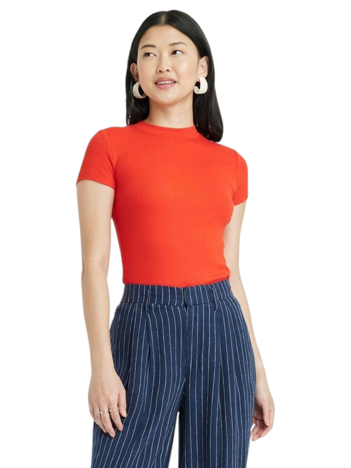 Image for Women's Ribbed Top,Red