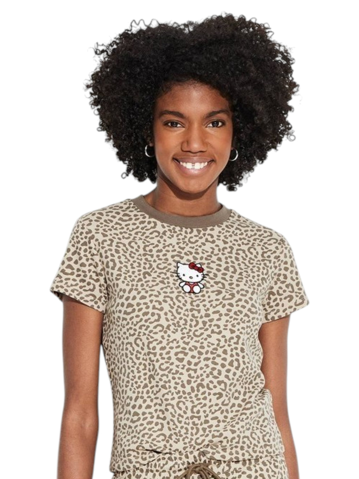 Image for Women's Leopard Printed Top,Beige