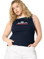 Image for Women's Ribbed Top,Navy
