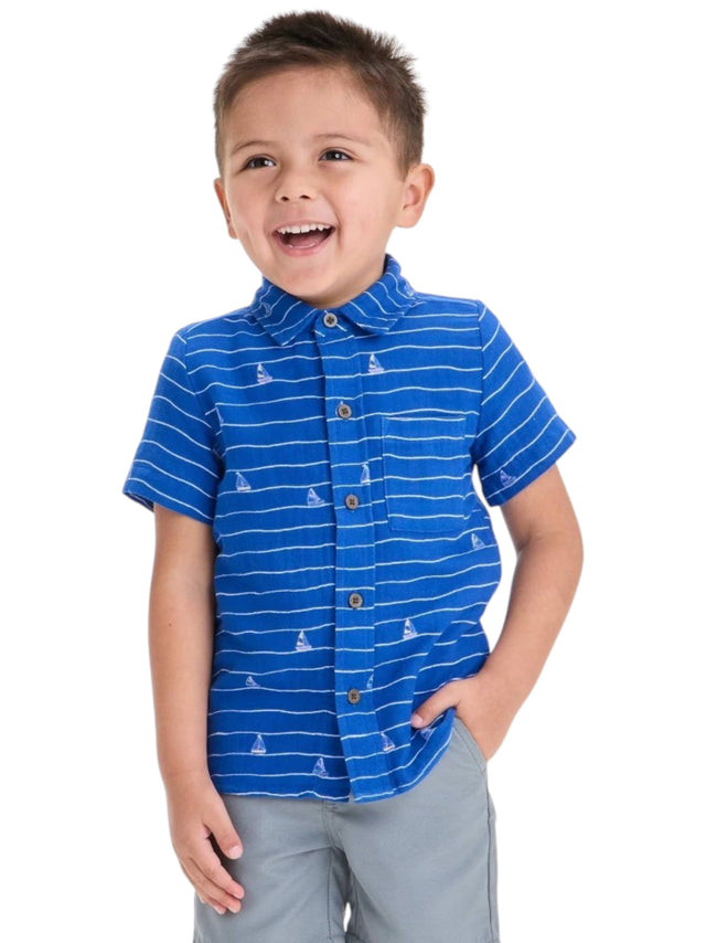 Image for Kids Boy's Printed Chemise,Indigo
