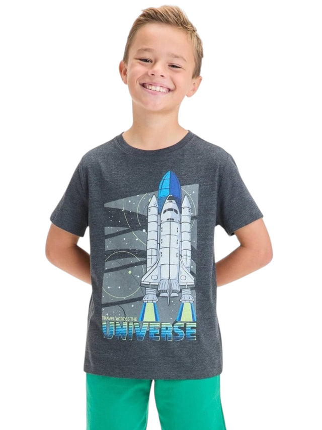 Image for Kids Boy's Printed Top,Grey