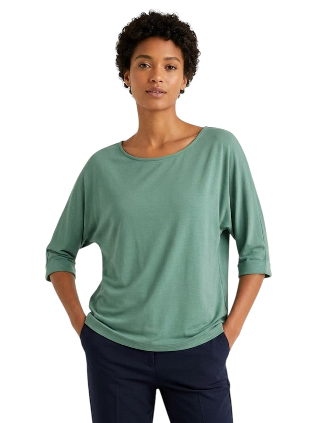 Image for Women's Plain Solid Top,Green