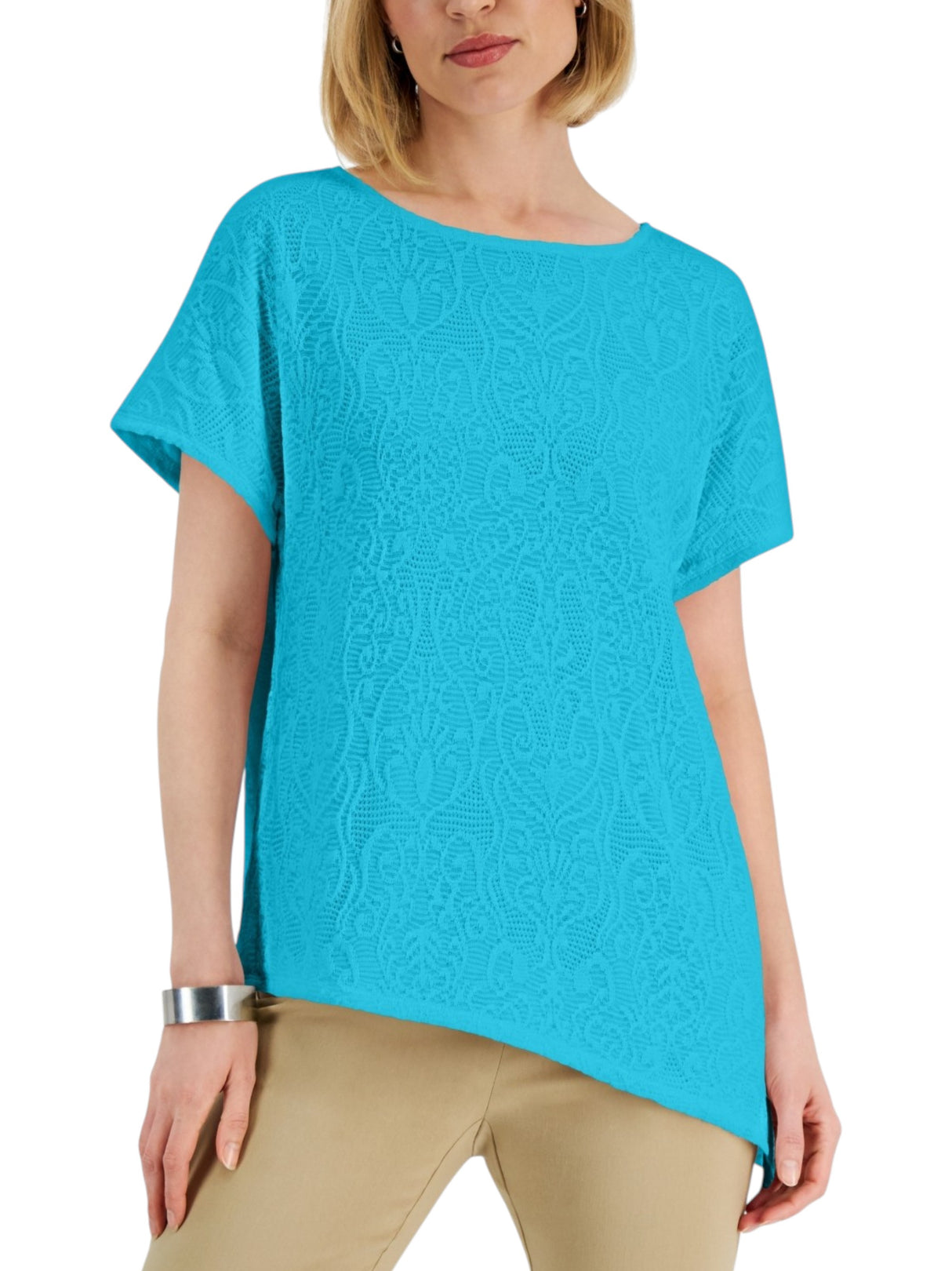 Image for Women's Textured Top,Blue