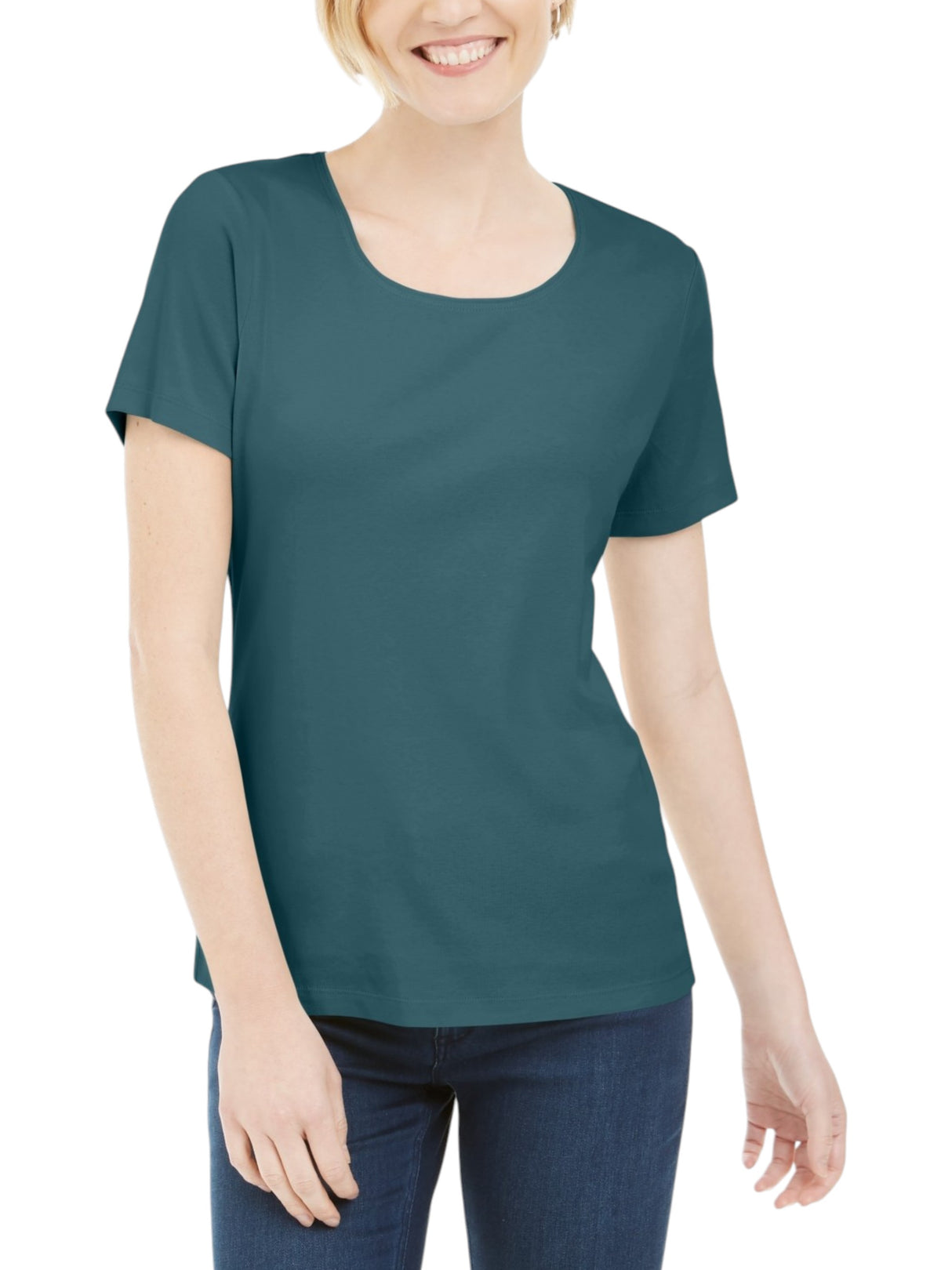 Image for Women's Plain Top,Dark Green