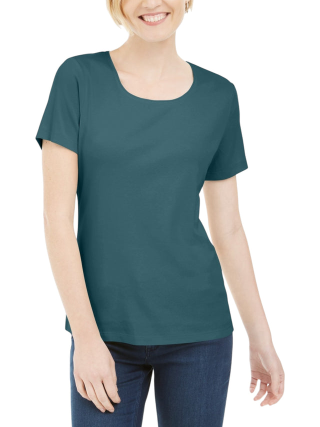 Image for Women's Plain Top,Dark Green
