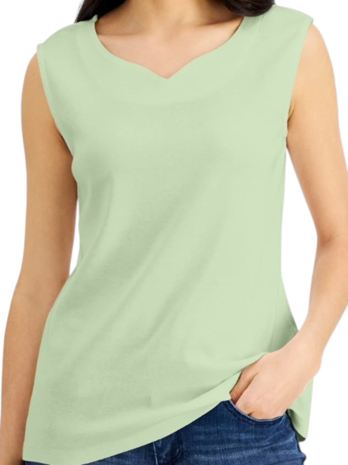 Image for Women's Plain Top,Pistachio