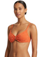 Image for Women's Printed One Pieces Bikini Top,Orange